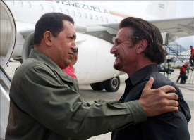 Sean Penn ha defendido en púbico a Hugo Chavez y ha dicho que no es un dictador.